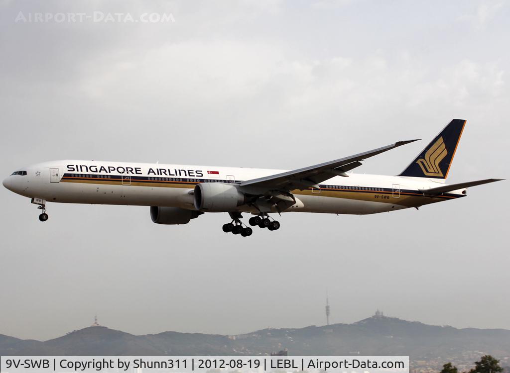 9V-SWB, 2006 Boeing 777-312/ER C/N 33377, Landing rwy 25R