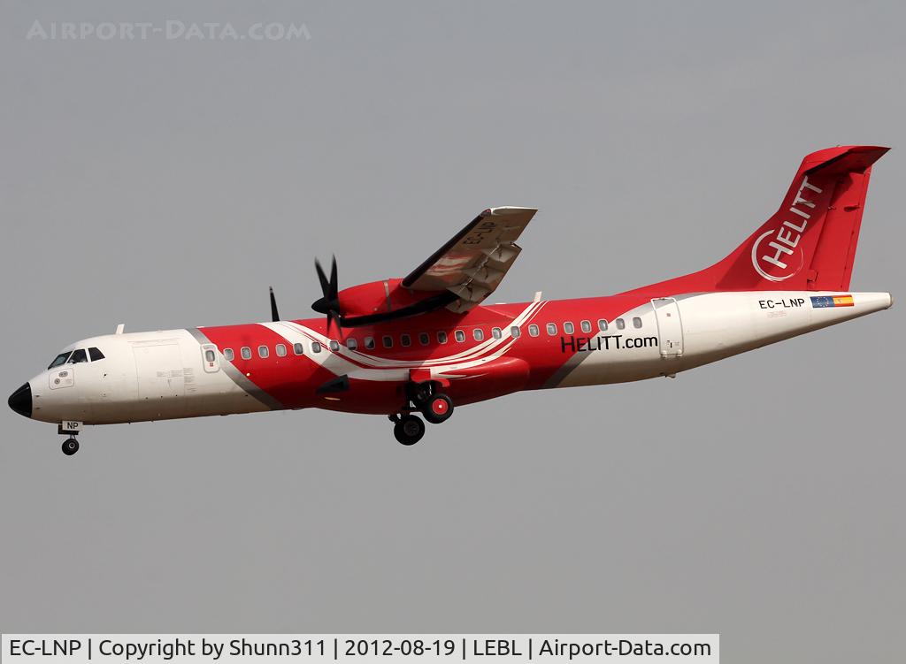 EC-LNP, 1992 ATR 72-202 C/N 285, Landing rwy 25R
