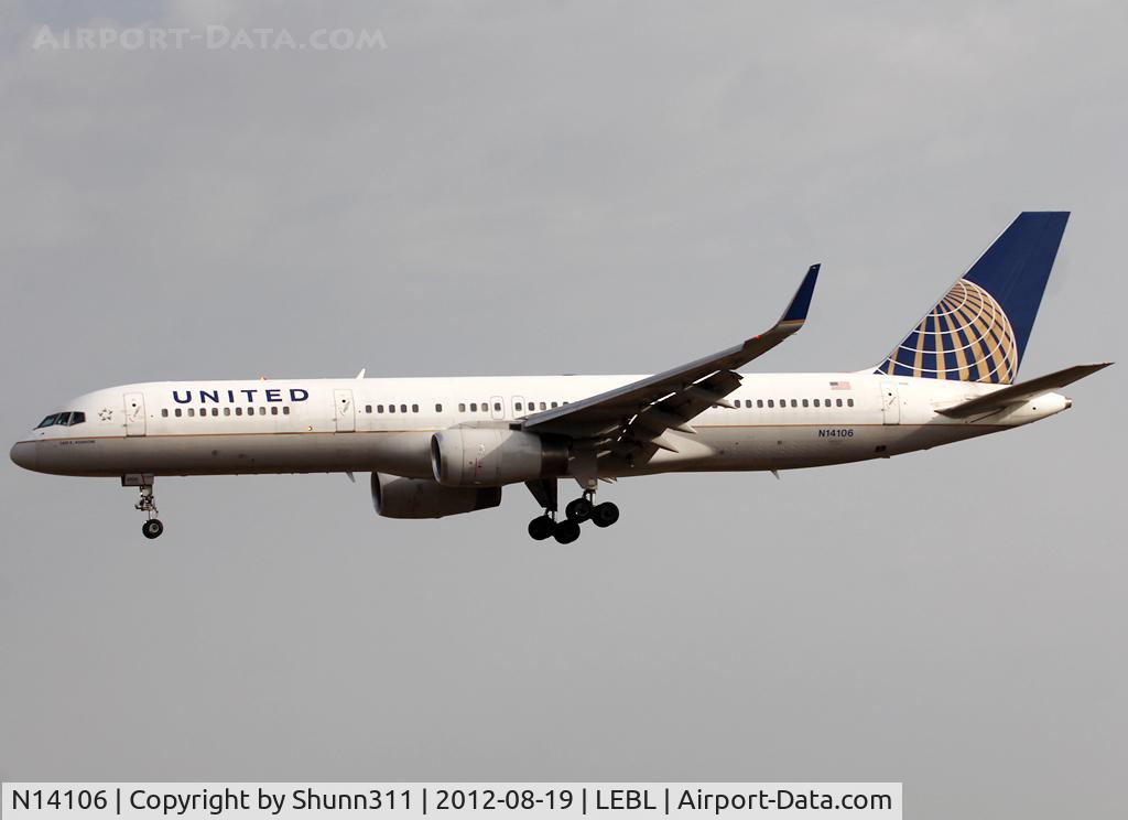 N14106, 1994 Boeing 757-224 C/N 27296, Landing rwy 25R