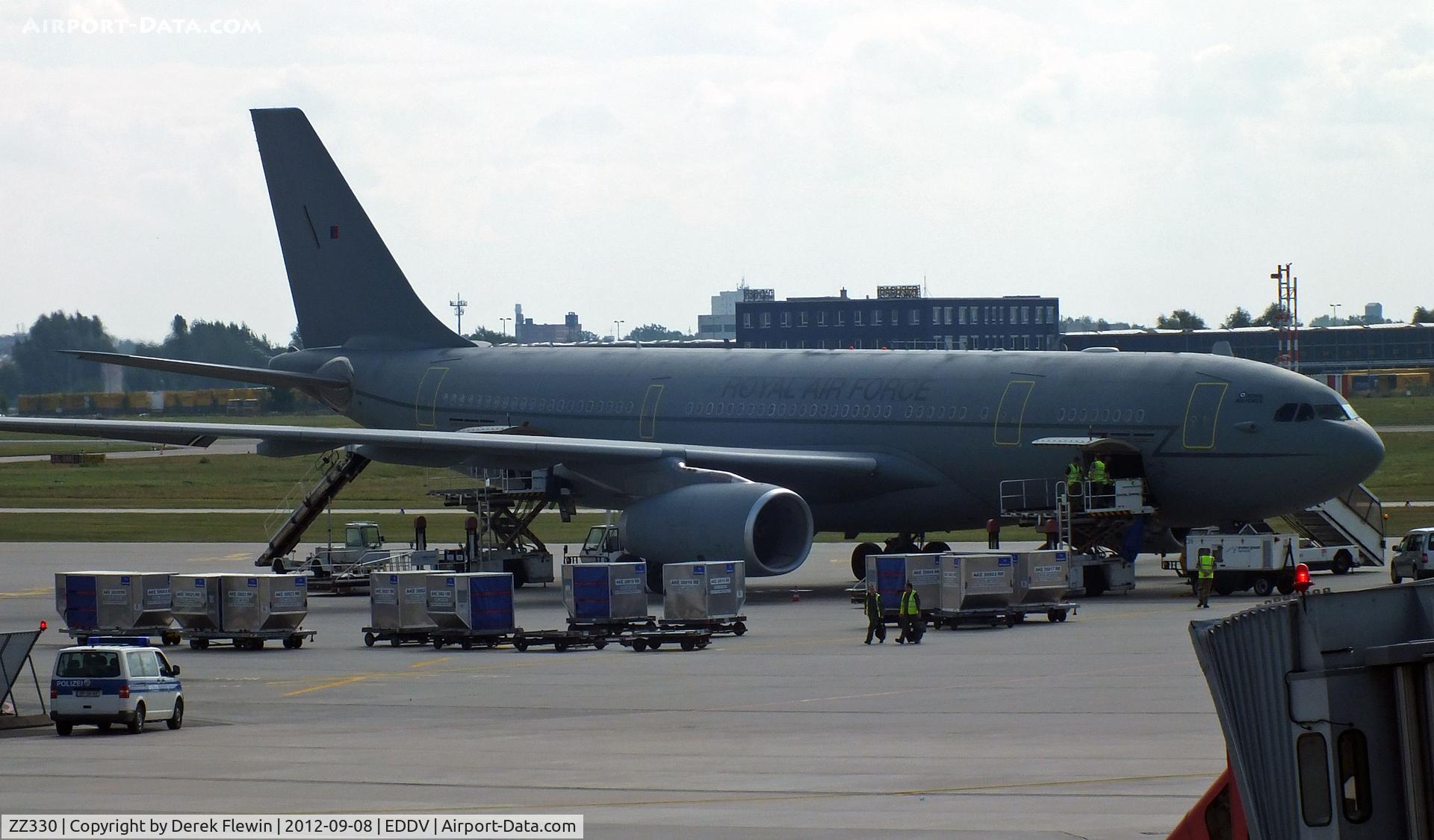 ZZ330, 2009 Airbus KC2 Voyager (A330-243MRTT) C/N 1046, New RAF Voyager KC2 seen at EDDV.