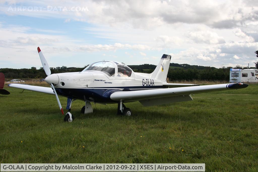 G-OLAA, Alpi Aviation Pioneer 300 Hawk C/N PFA 330A-14719, Alpi Aviation Pioneer 300 Hawk, Great North Fly-In, Eshott Airfield UK, September 2012,