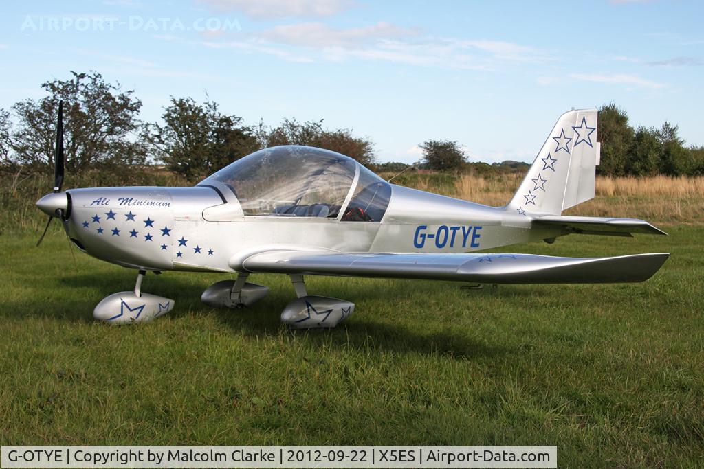 G-OTYE, 2002 Aerotechnik EV-97 Eurostar C/N PFA 315-13858, Aerotechnik EV-97 Eurostar, Great North Fly-In, Eshott Airfield UK, September 2012.