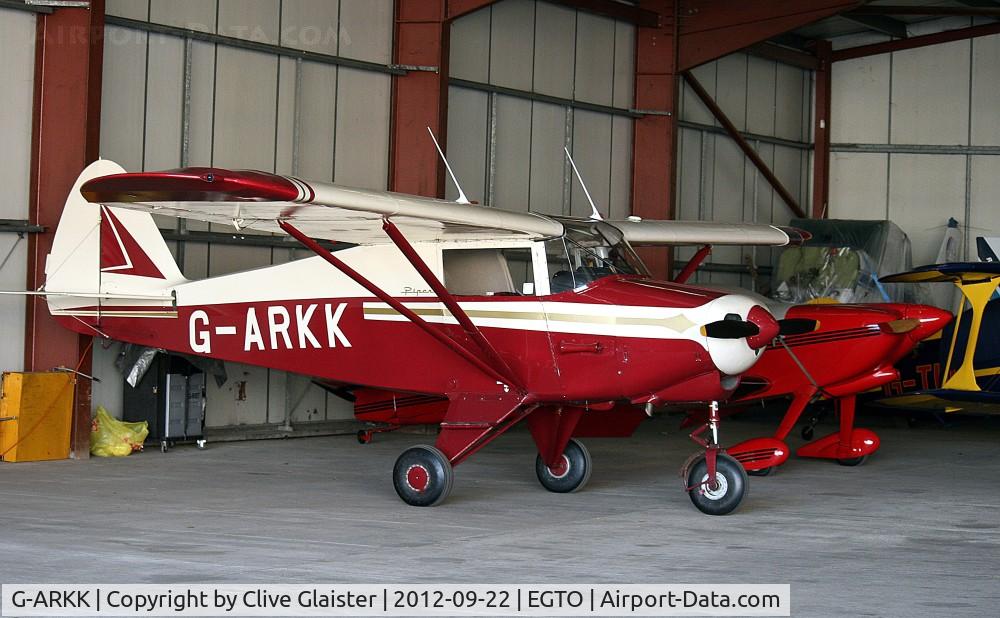 G-ARKK, 1961 Piper PA-22-108 Colt Colt C/N 22-8290, Originally owned to. Rent-A-Plane Ltd in April 1961 and currently in private hands since July 2002.