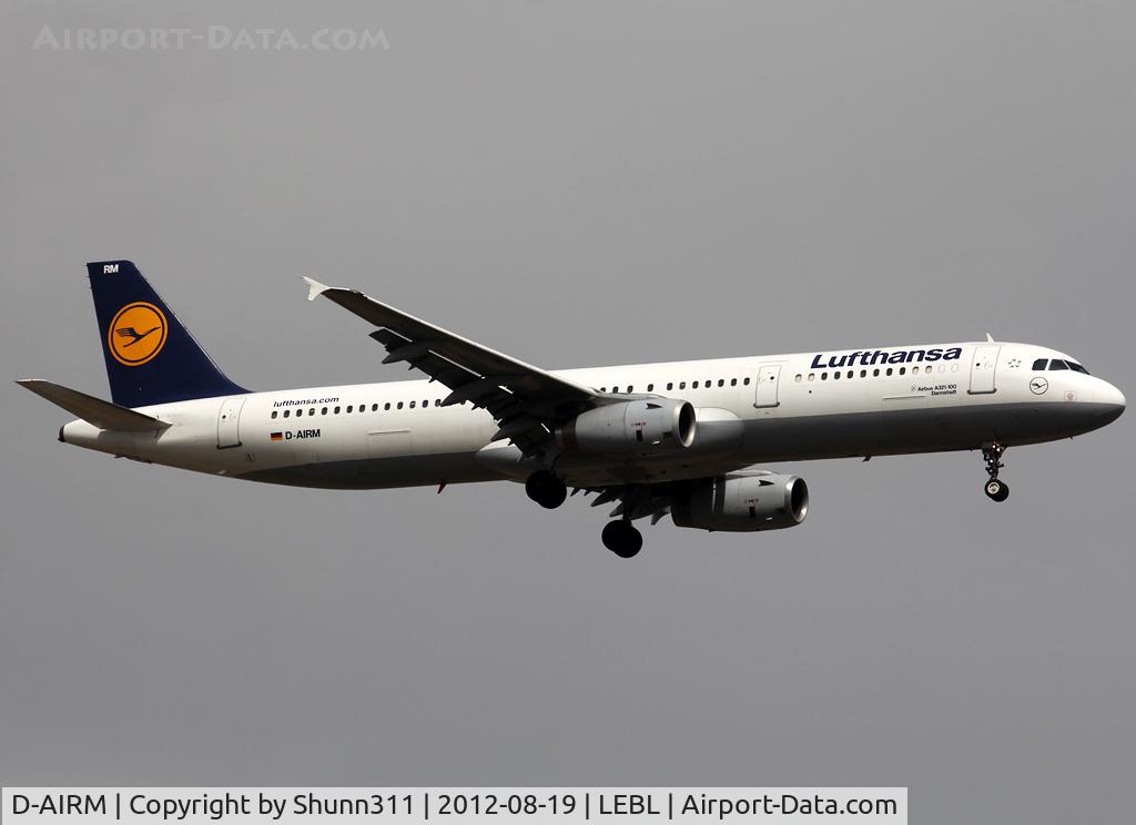 D-AIRM, 1994 Airbus A321-131 C/N 0518, Landing rwy 07L