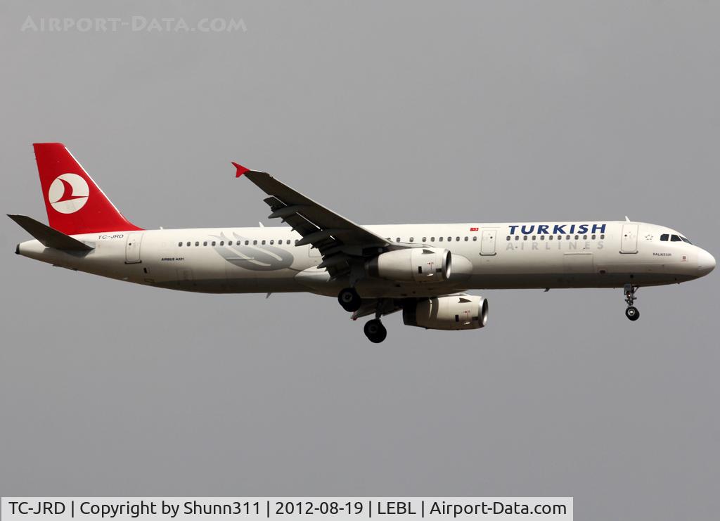 TC-JRD, 2007 Airbus A321-231 C/N 3015, Landing rwy 07L