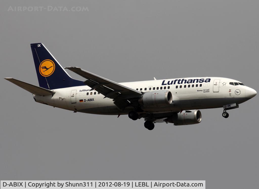 D-ABIX, 1991 Boeing 737-530 C/N 24946, Landing rwy 07L