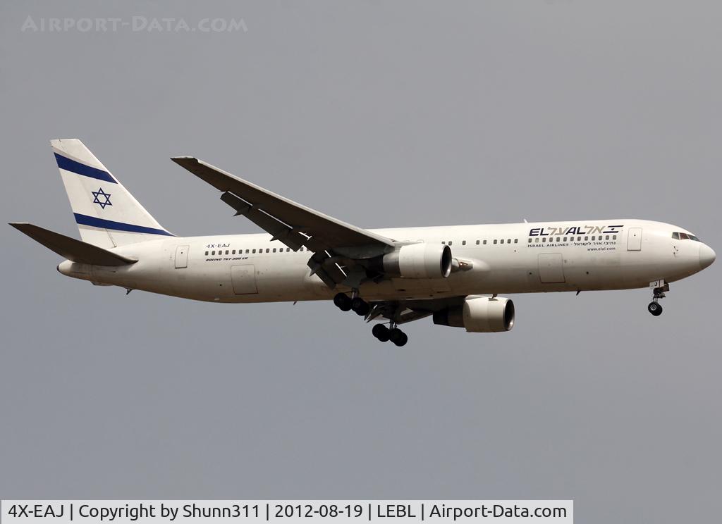 4X-EAJ, 1991 Boeing 767-330/ER C/N 25208/381, Landing rwy 07L