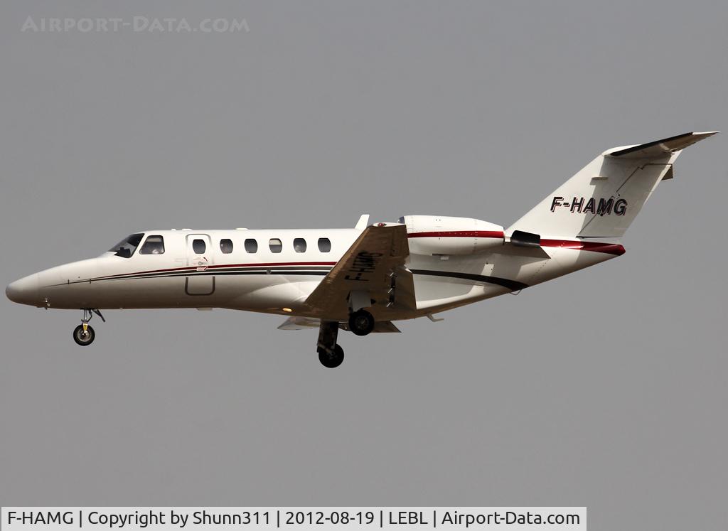 F-HAMG, 2003 Cessna 525A CitationJet CJ2 C/N 525A-0193, Landing rwy 25R