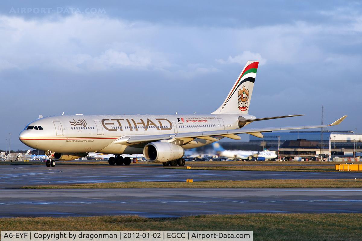 A6-EYF, 2006 Airbus A330-243 C/N 717, Heading for threshold 23L