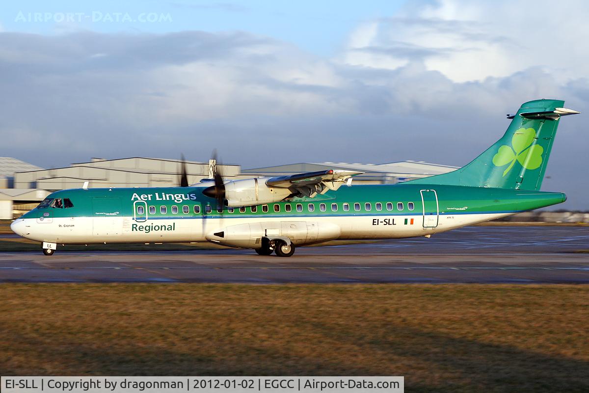 EI-SLL, 1994 ATR 72-212 C/N 387, Regional prop off to Eire.