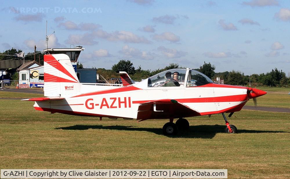 G-AZHI, 1971 AESL Glos-Airtourer Super 150/T5 C/N A540, Originally owned to, Glos-Air Ltd in October 1971 and currently with, Flying Grasshoppers Ltd since November 2001.