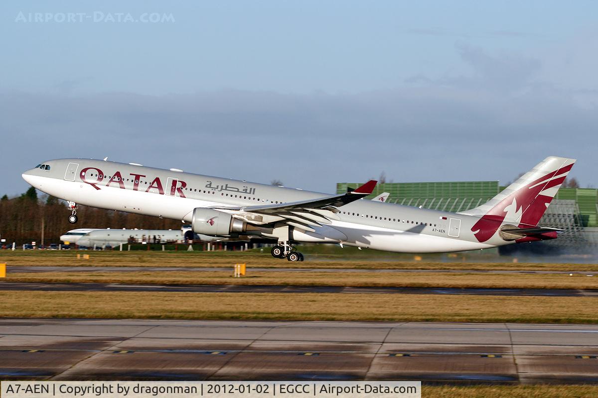 A7-AEN, 2008 Airbus A330-302 C/N 907, Nice looking A.330 back off to Doha.