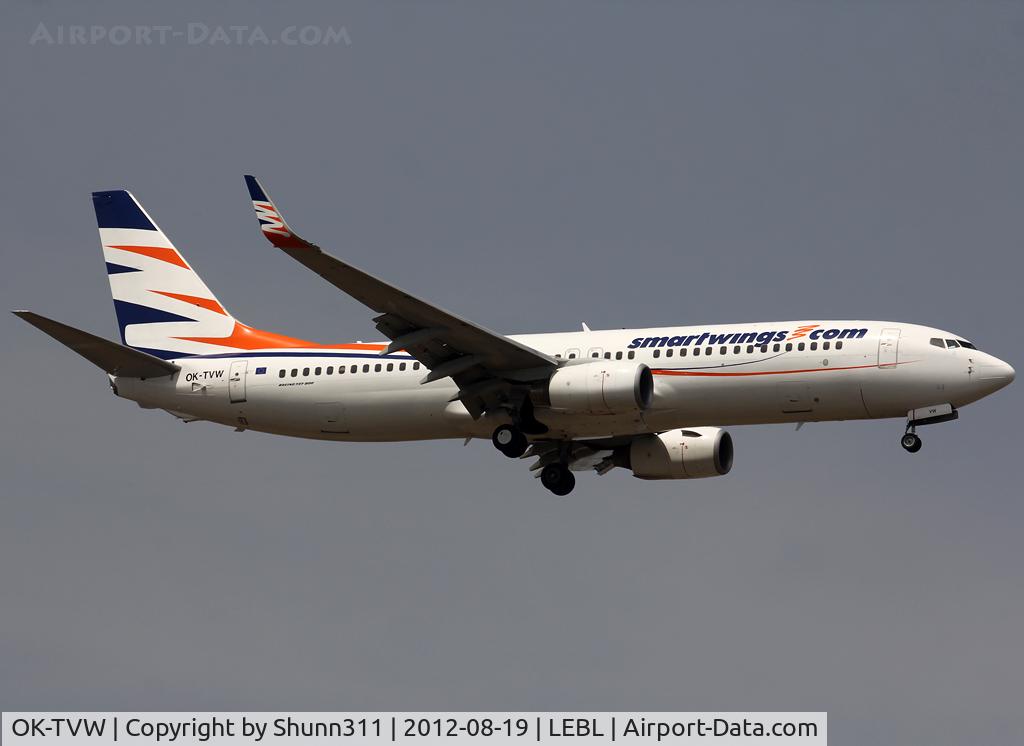 OK-TVW, 2004 Boeing 737-86Q C/N 30295, Landing rwy 07L