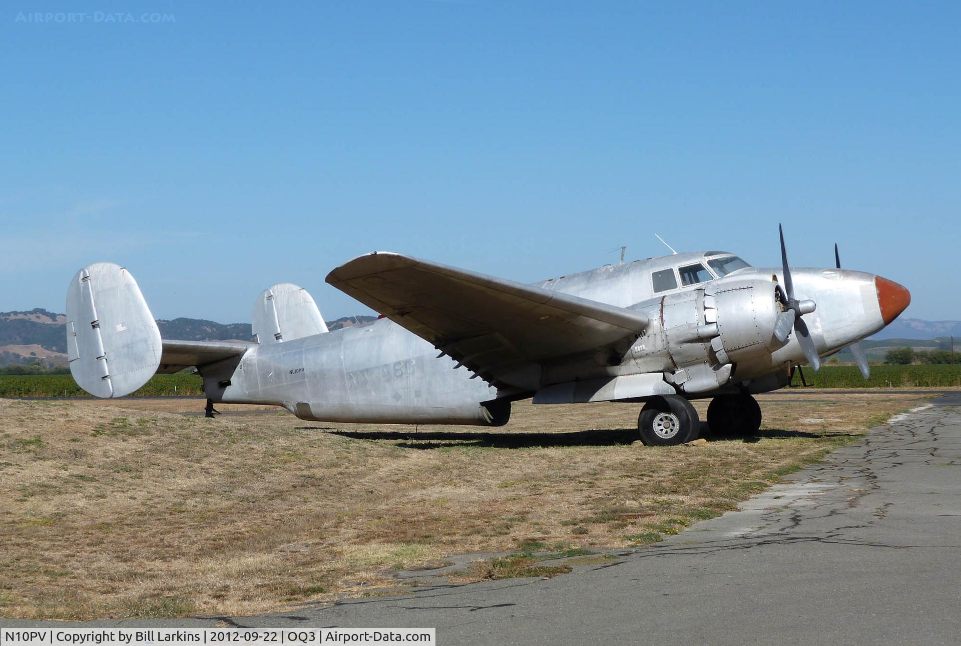 N10PV, 1944 Lockheed PV-2 Harpoon C/N 15-1182, Cleaned up and moved on the airport.