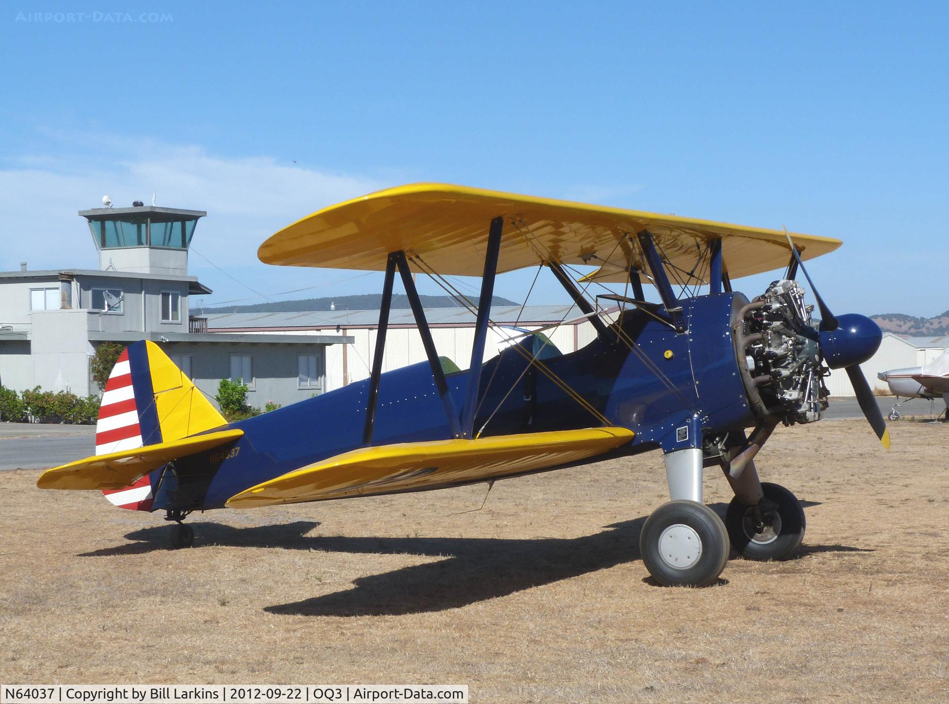 N64037, 1942 Boeing B75N1 C/N 75-6828, Resident. New paint.
