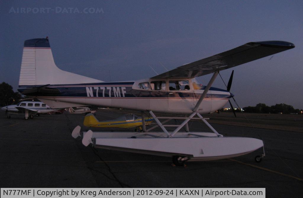N777MF, 1978 Cessna A185F Skywagon 185 C/N 18503749, Cessna A185F Skywagon on the line at dusk.