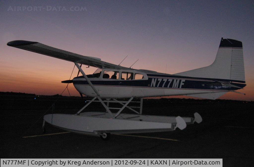 N777MF, 1978 Cessna A185F Skywagon 185 C/N 18503749, Cessna A185F Skywagon on the line at dusk.