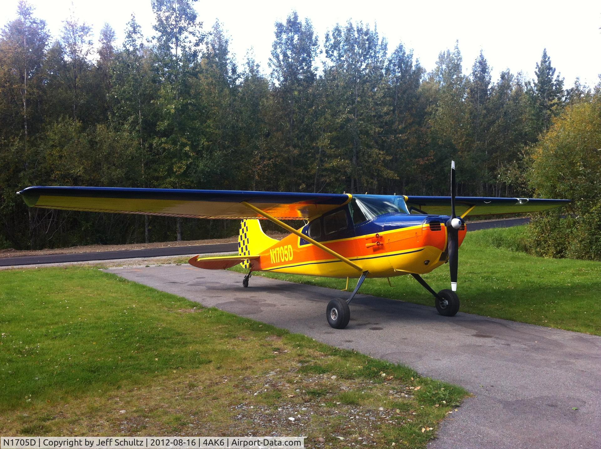 N1705D, 1951 Cessna 170A C/N 20148, Aircraft at completion of rebuild. Was in storage since 1969