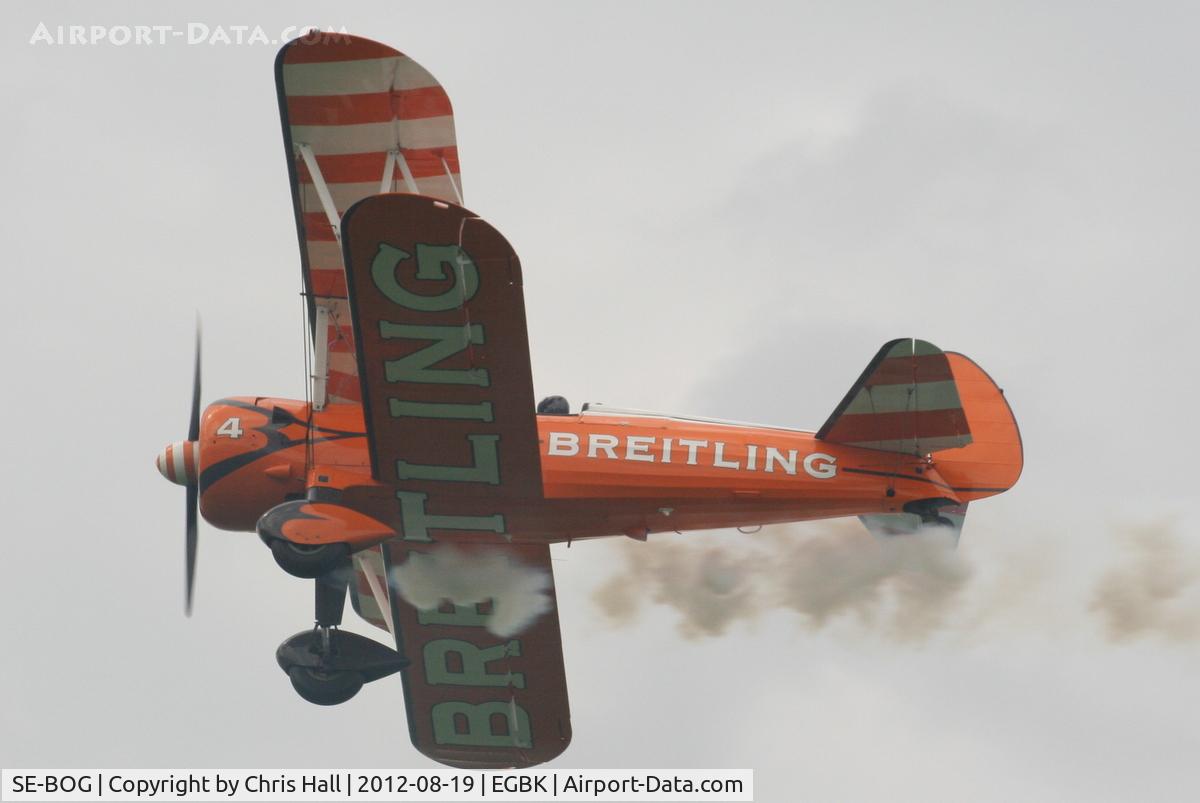 SE-BOG, 1942 Boeing N2S-3 Kaydet (B75N1) C/N 75-7128, at the 2012 Sywell Airshow