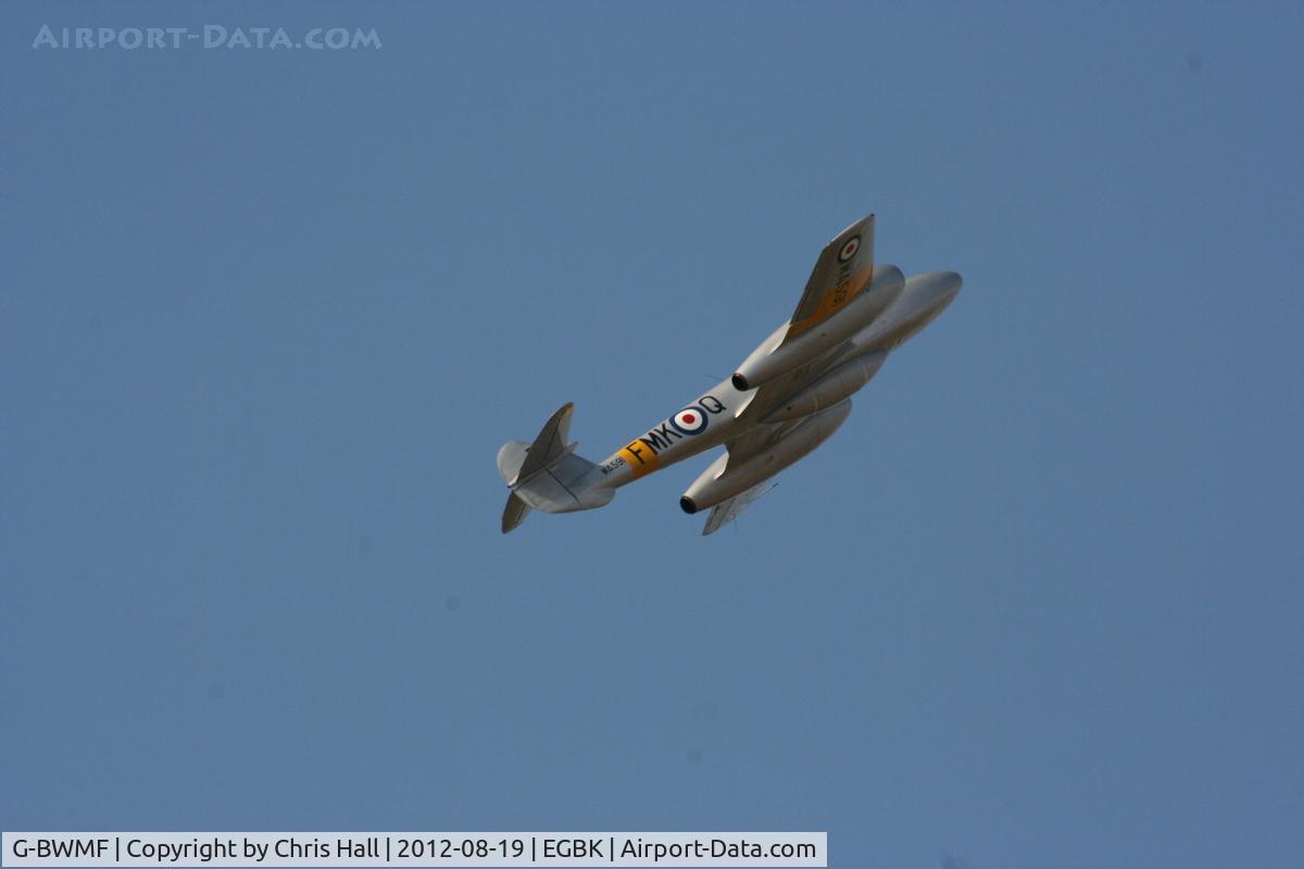 G-BWMF, 1949 Gloster Meteor T.7 C/N G5/356460, at the 2012 Sywell Airshow