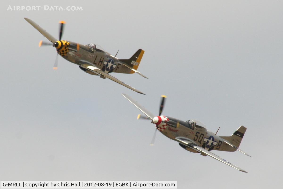 G-MRLL, 1943 North American P-51D Mustang C/N 109-27154, at the 2012 Sywell Airshow