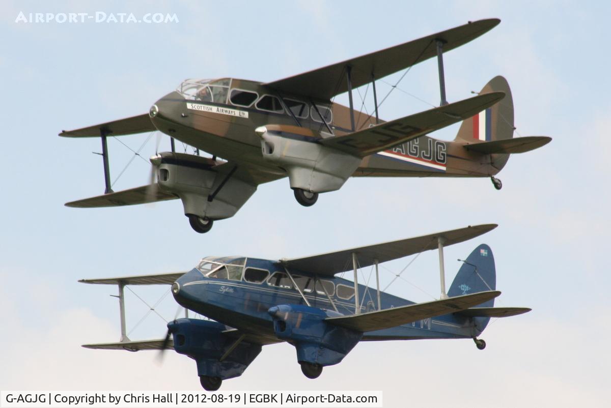 G-AGJG, 1941 De Havilland DH-89A Dominie/Dragon Rapide C/N 6517, at the 2012 Sywell Airshow