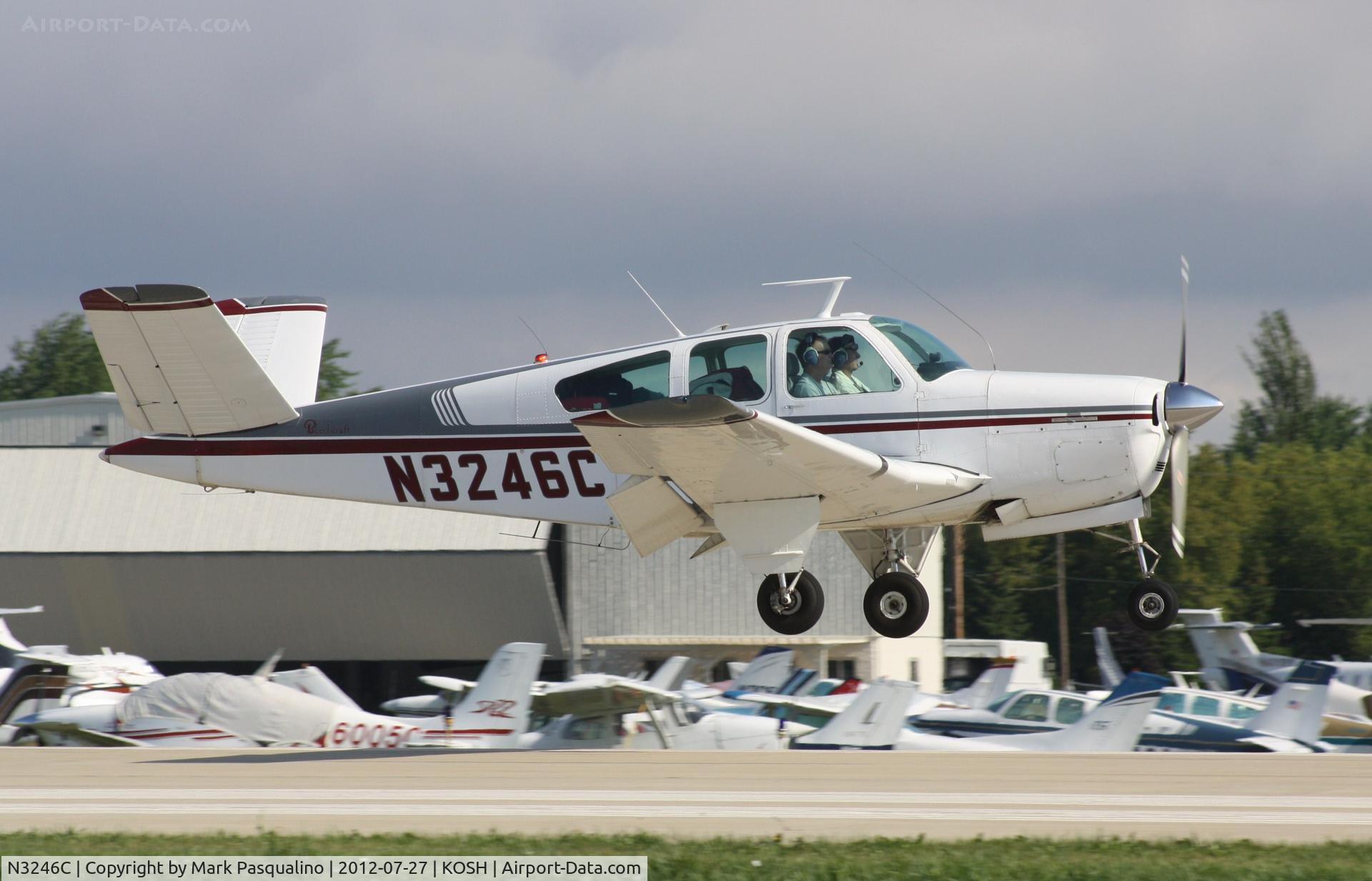 N3246C, 1954 Beech E35 C/N D-3911, Beech E35