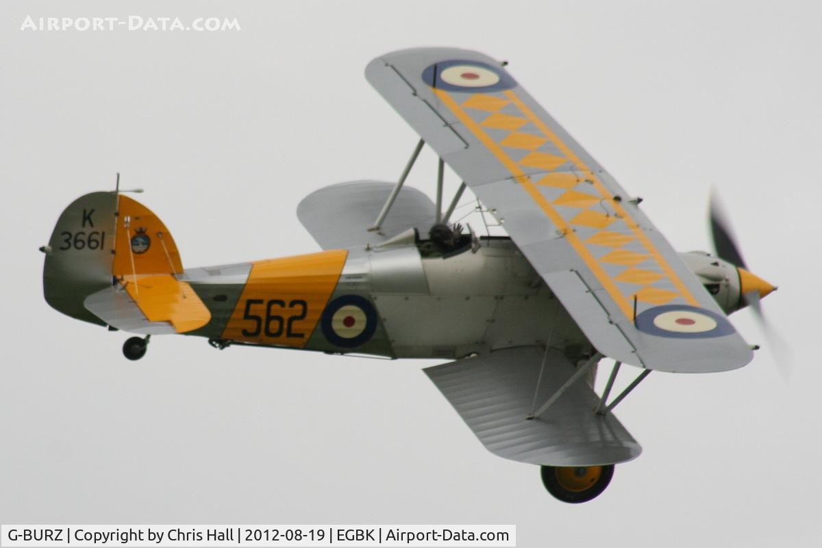 G-BURZ, 1934 Hawker Nimrod II C/N 41H-59890, at the 2012 Sywell Airshow