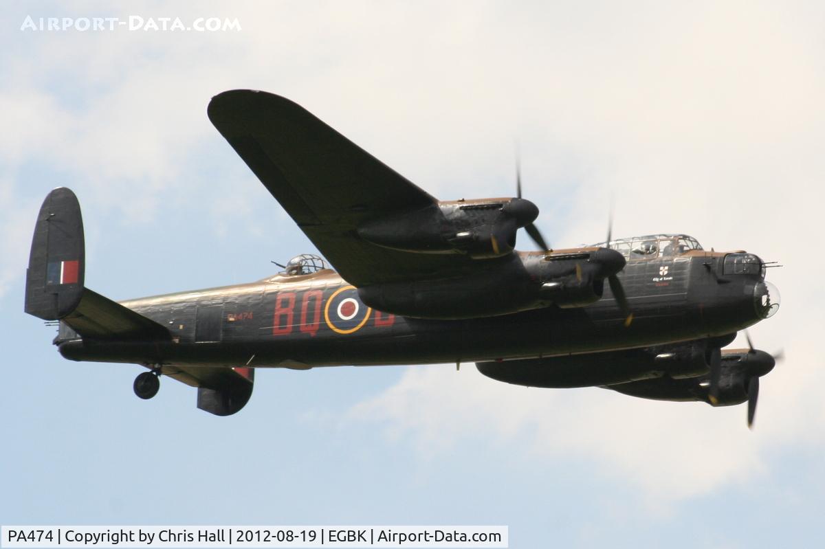 PA474, 1945 Avro 683 Lancaster B1 C/N VACH0052/D2973, at the 2012 Sywell Airshow