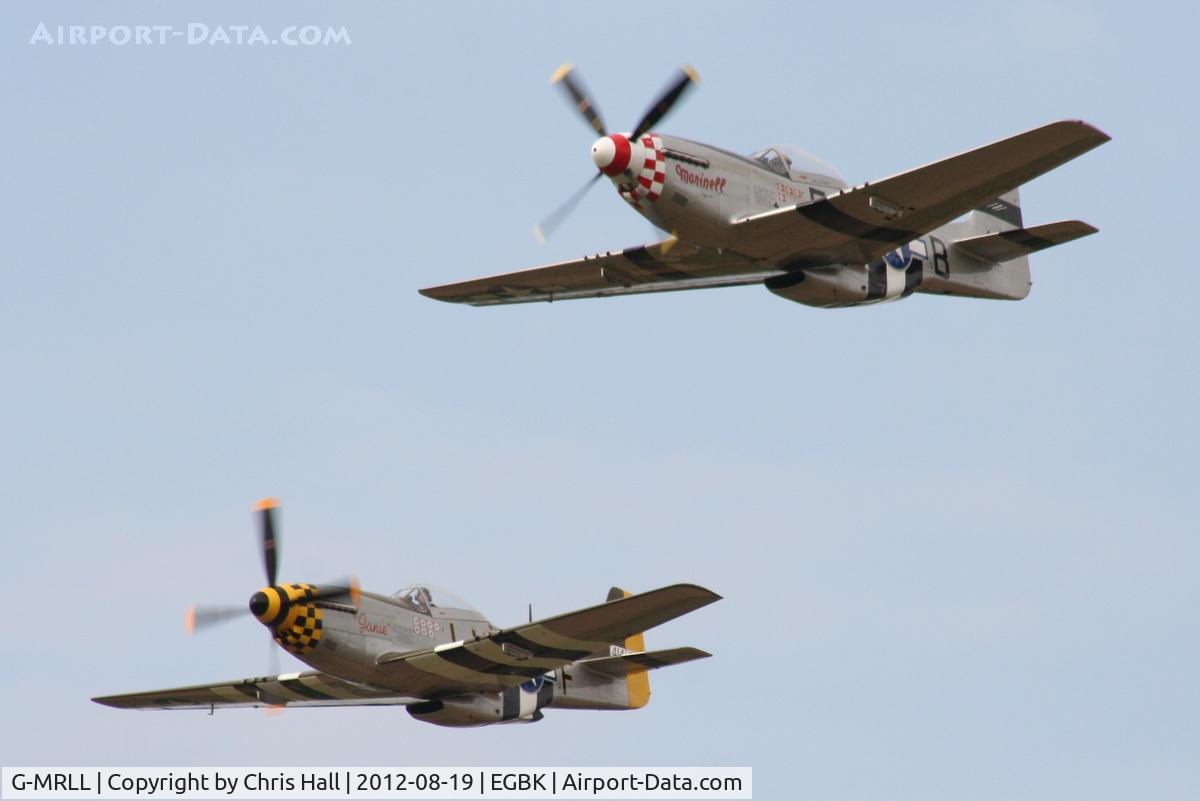 G-MRLL, 1943 North American P-51D Mustang C/N 109-27154, at the 2012 Sywell Airshow