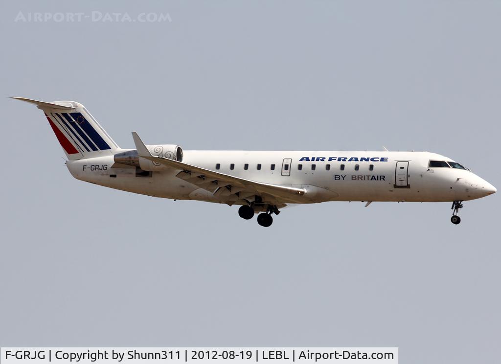 F-GRJG, 1996 Canadair CRJ-100ER (CL-600-2B19) C/N 7143, Landing rwy 25R