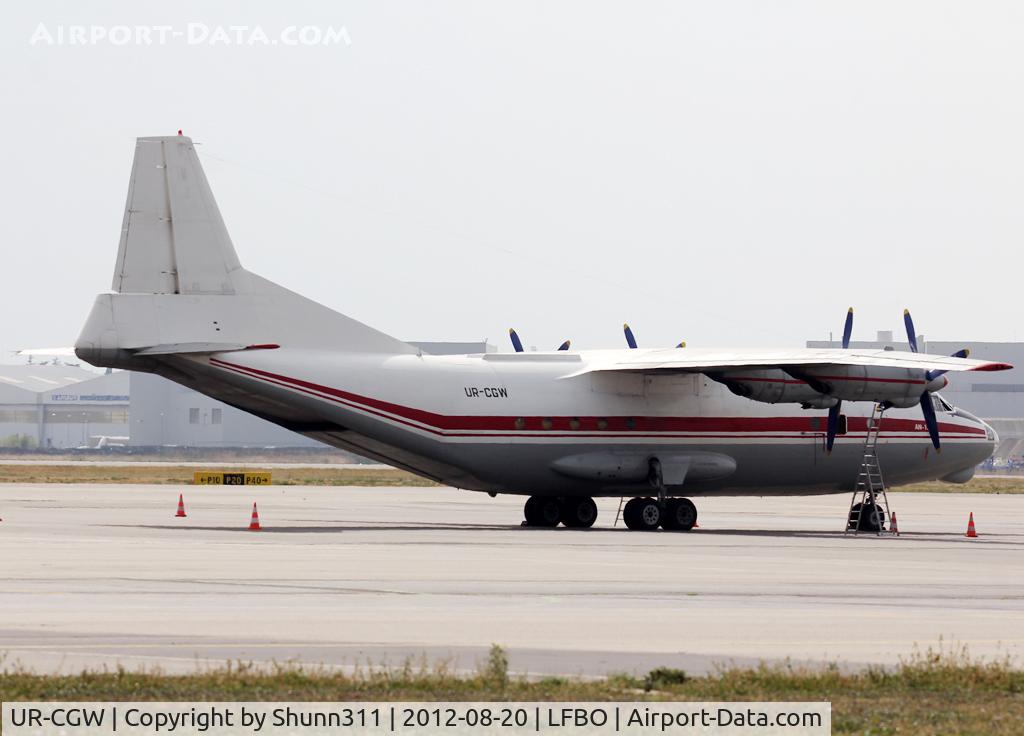 UR-CGW, 1964 Antonov An-12BP C/N 402410, Parked at the old Terminal