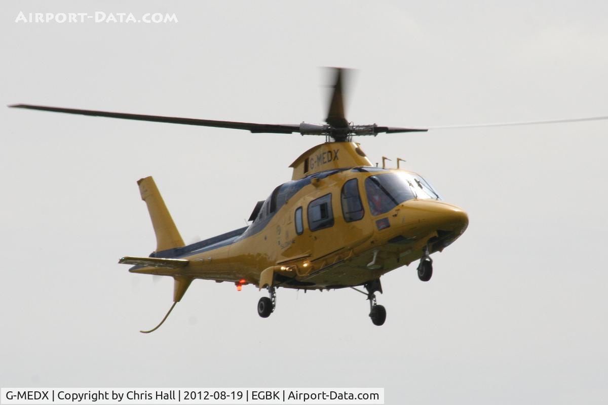 G-MEDX, 2008 Agusta A-109E Power C/N 11745, at the 2012 Sywell Airshow