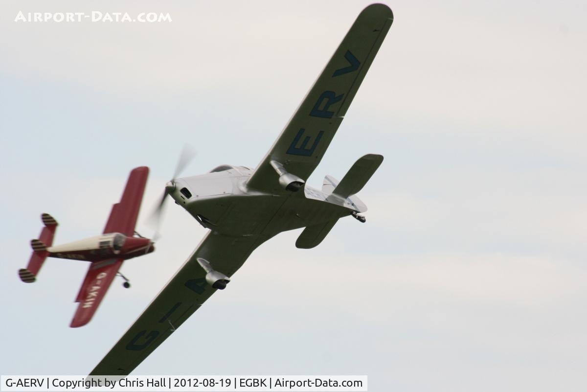 G-AERV, 1936 Miles M11A Whitney Straight C/N 307, at the 2012 Sywell Airshow