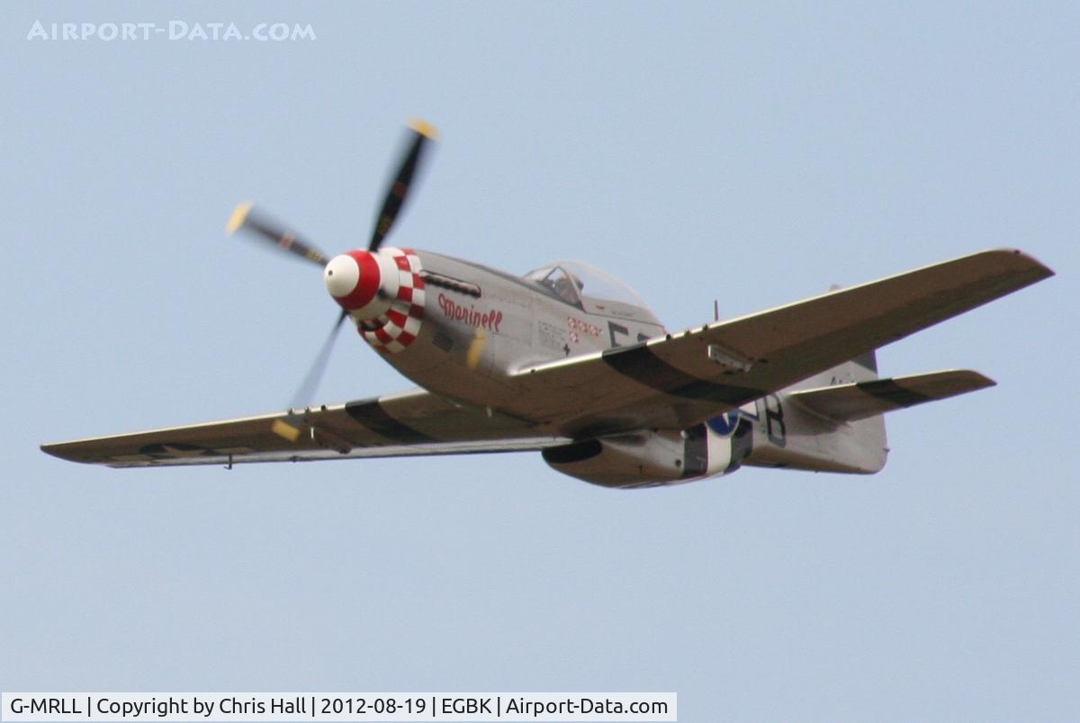 G-MRLL, 1943 North American P-51D Mustang C/N 109-27154, at the 2012 Sywell Airshow
