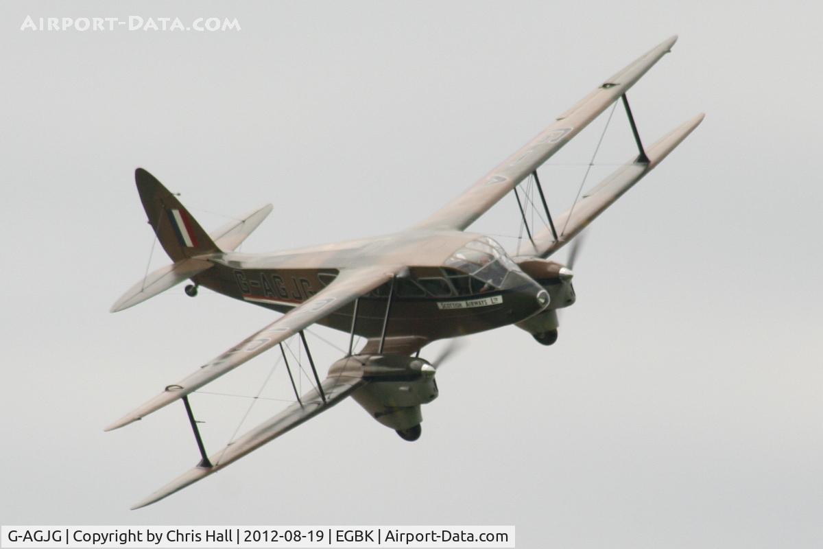 G-AGJG, 1941 De Havilland DH-89A Dominie/Dragon Rapide C/N 6517, at the 2012 Sywell Airshow