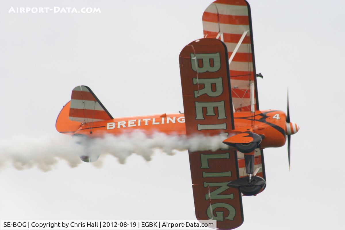 SE-BOG, 1942 Boeing N2S-3 Kaydet (B75N1) C/N 75-7128, at the 2012 Sywell Airshow