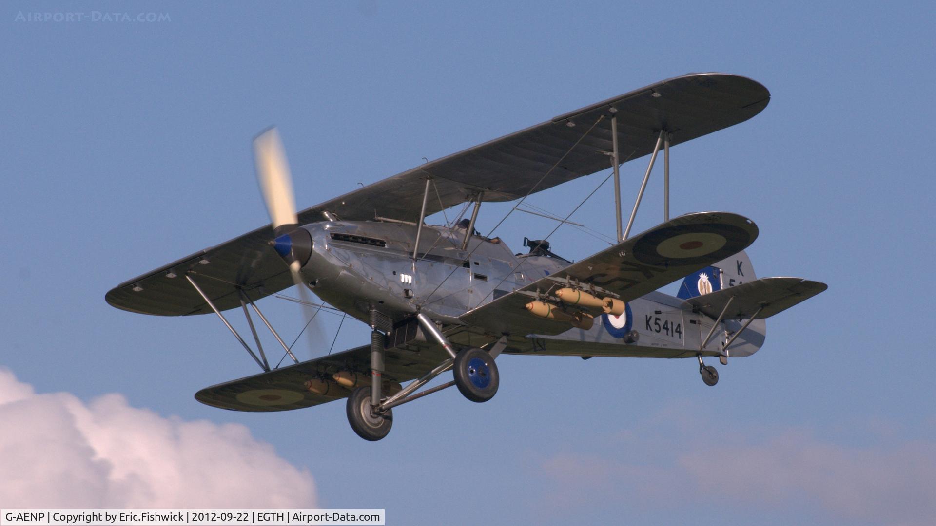 G-AENP, 1935 Hawker Hind C/N 41H/81902, 43. G-AENP at Shuttleworth Uncovered - Air Show, Sept. 2012.
