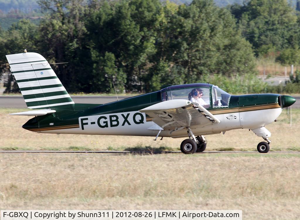 F-GBXQ, Socata RALLYE 110 ST C/N 3294, Taxiing holding point rwy 28 for departure for a local flight - Crashed at LFBO on October 2012 due to a technical problem. RIP Philippe Devos...