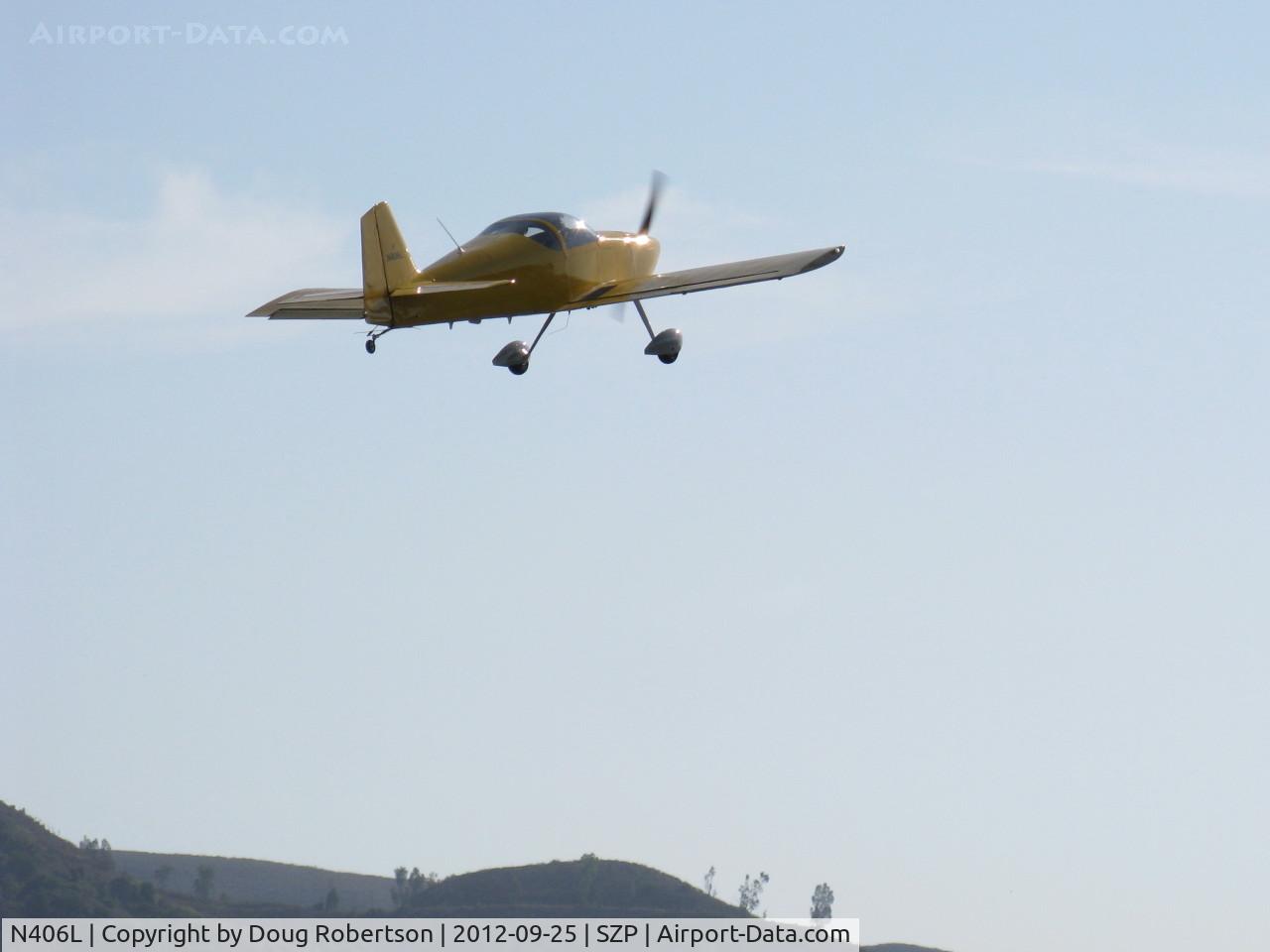 N406L, 2008 Vans RV-6 C/N 936, Provo PROVO 6, Lycoming O-320 160 Hp, takeoff climb Rwy 22