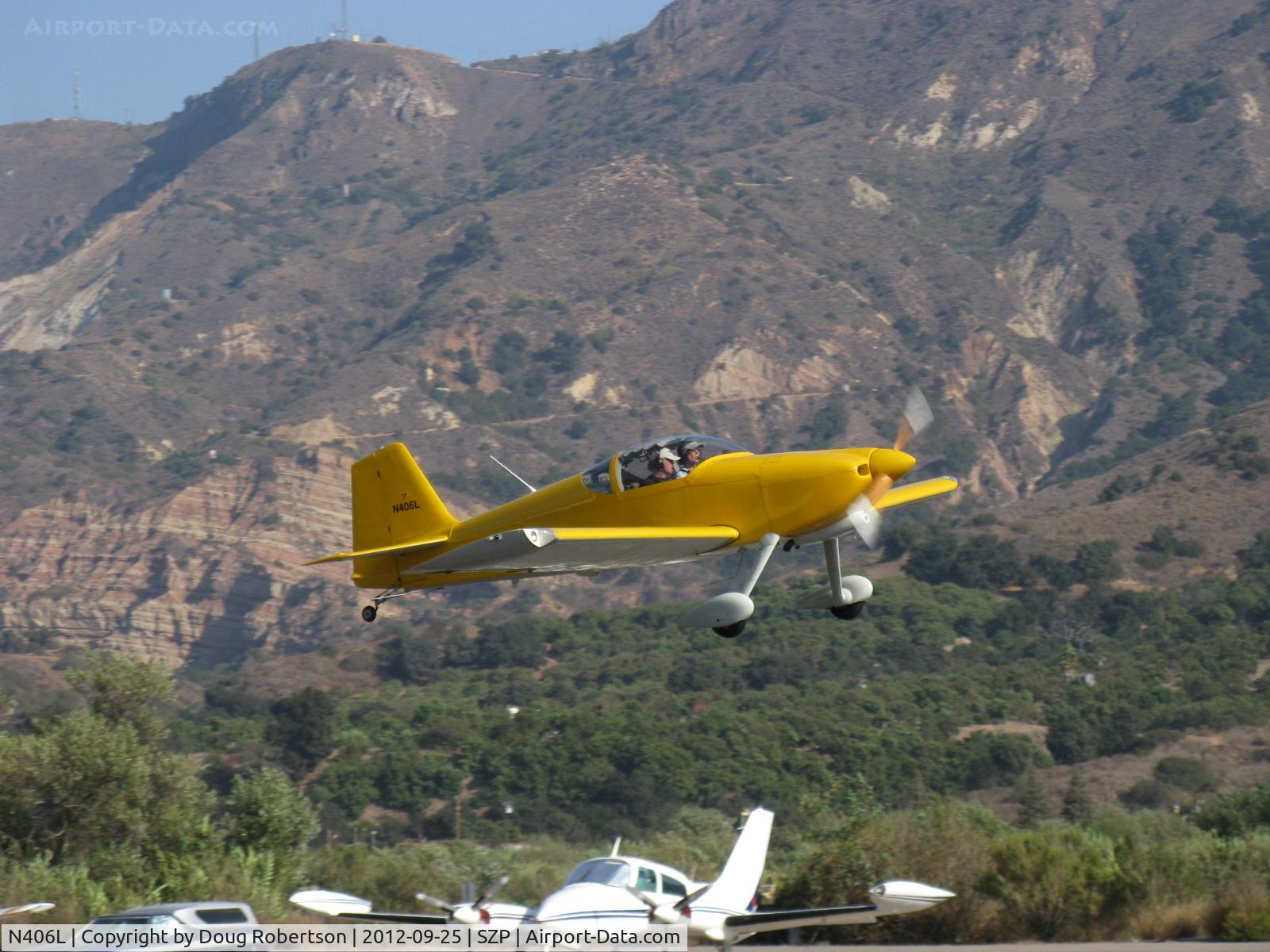 N406L, 2008 Vans RV-6 C/N 936, Provo PROVO 6, Lycoming O-320 160 Hp, takeoff climb Rwy 22