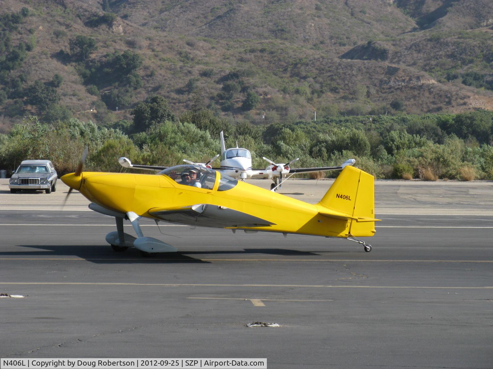N406L, 2008 Vans RV-6 C/N 936, Provo PROVO 6, taxi back after landing 22 with nice wave to photographer
