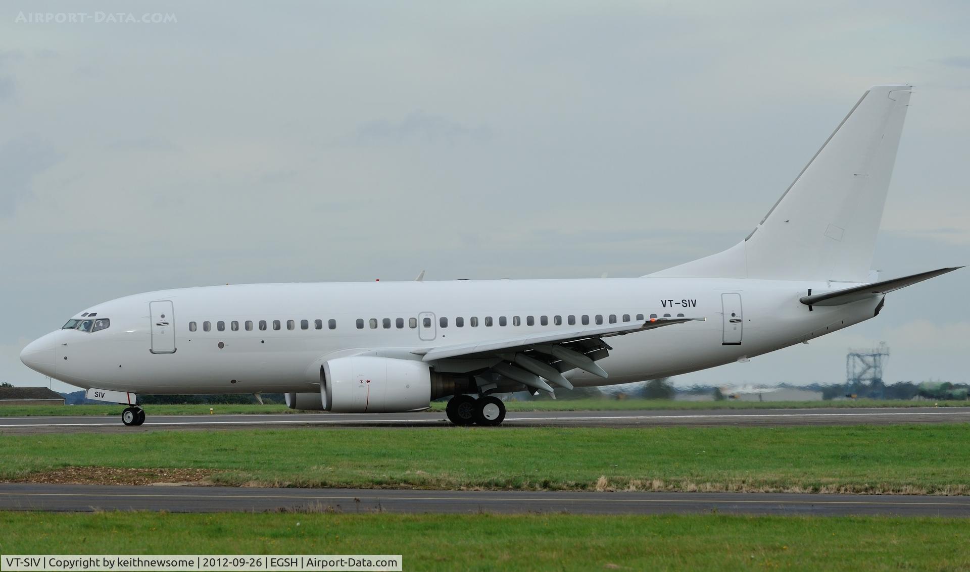 VT-SIV, 1999 Boeing 737-7K9 C/N 28091, Landed following air test !