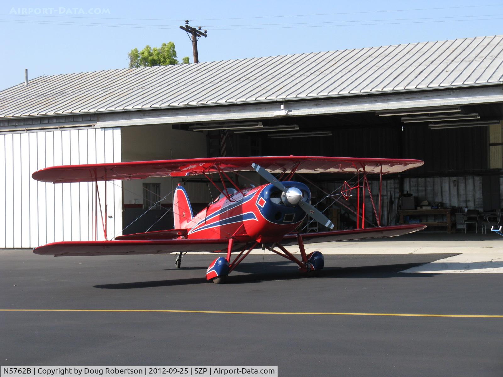 N5762B, 1980 Great Lakes 2T-1A-2 Sport Trainer C/N 0833, 1980 Great Lakes 2T-1A-2 SPORT TRAINER, Lycoming AEIO-360-B1FG 180 Hp