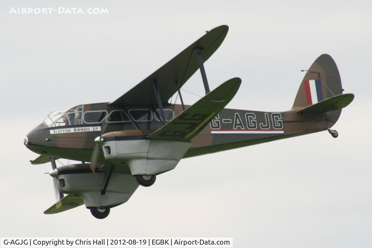 G-AGJG, 1941 De Havilland DH-89A Dominie/Dragon Rapide C/N 6517, at the 2012 Sywell Airshow