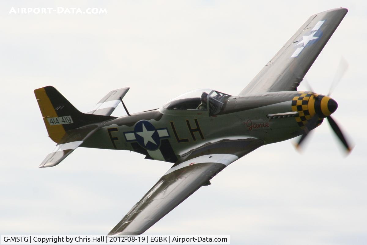 G-MSTG, 1945 North American P-51D Mustang C/N 124-48271, at the 2012 Sywell Airshow