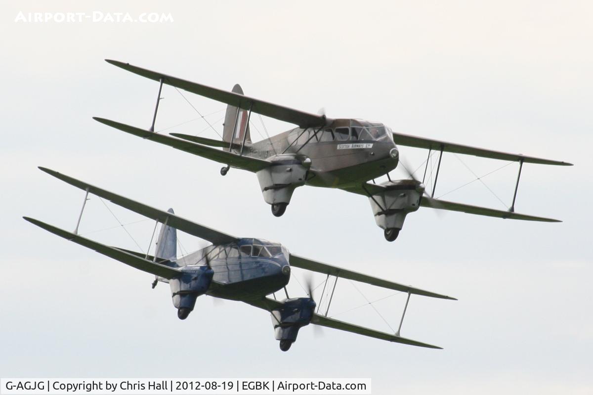 G-AGJG, 1941 De Havilland DH-89A Dominie/Dragon Rapide C/N 6517, at the 2012 Sywell Airshow