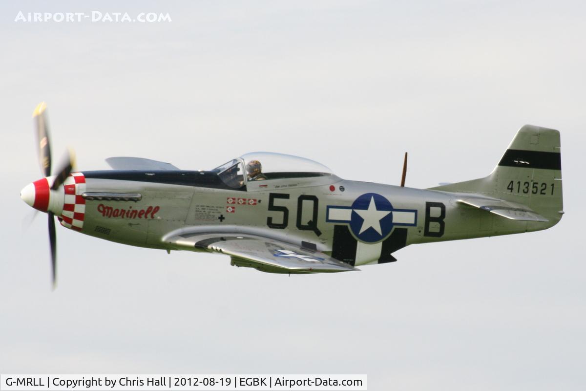 G-MRLL, 1943 North American P-51D Mustang C/N 109-27154, at the 2012 Sywell Airshow