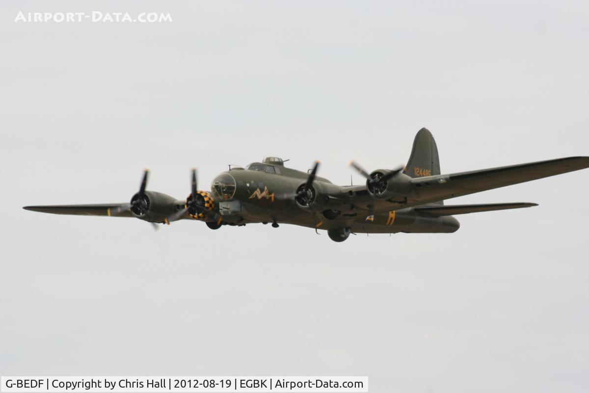 G-BEDF, 1944 Boeing B-17G Flying Fortress C/N 8693, at the 2012 Sywell Airshow