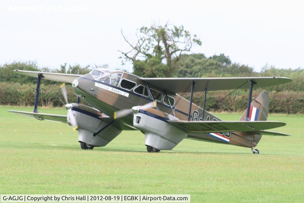 G-AGJG, 1941 De Havilland DH-89A Dominie/Dragon Rapide C/N 6517, at the 2012 Sywell Airshow